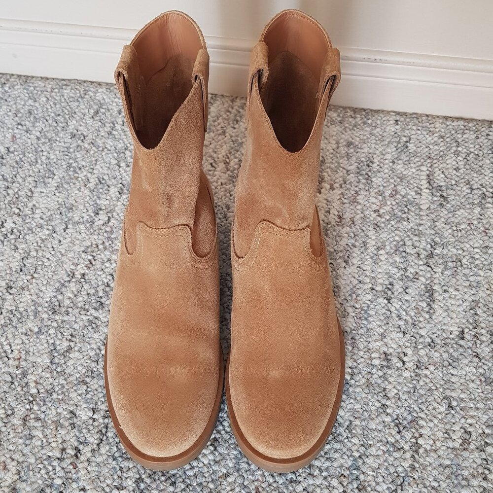 EUC Clarks suede boots